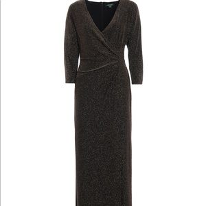 💫 Black & Gold Evening Dress